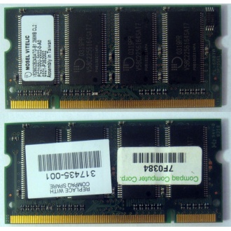 Модуль памяти 256MB DDR Memory SODIMM в Казани, DDR266 (PC2100) в Казани, CL2 в Казани, 200-pin в Казани, p/n: 317435-001 (для ноутбуков Compaq Evo/Presario) - Казань