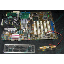 Материнская плата Asus P4PE (FireWire) с процессором Intel Pentium-4 2.4GHz s.478 и памятью 768Mb DDR1 Б/У (Казань)