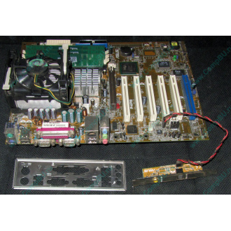 Материнская плата Asus P4PE (FireWire) с процессором Intel Pentium-4 2.4GHz s.478 и памятью 768Mb DDR1 Б/У (Казань)